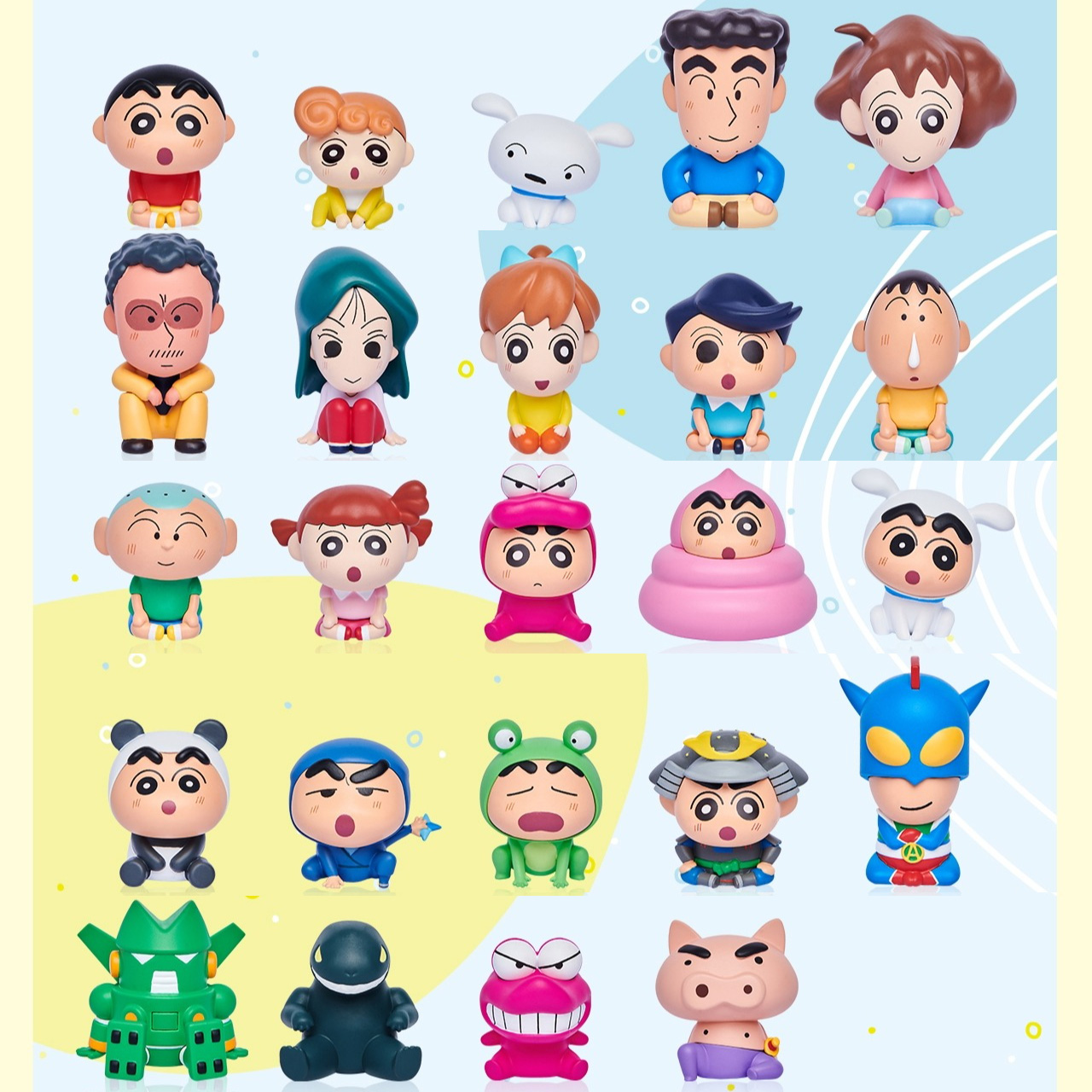Kids Toys Japan - Shinnosuke Nohara Family Figures Shinchan Gashapon