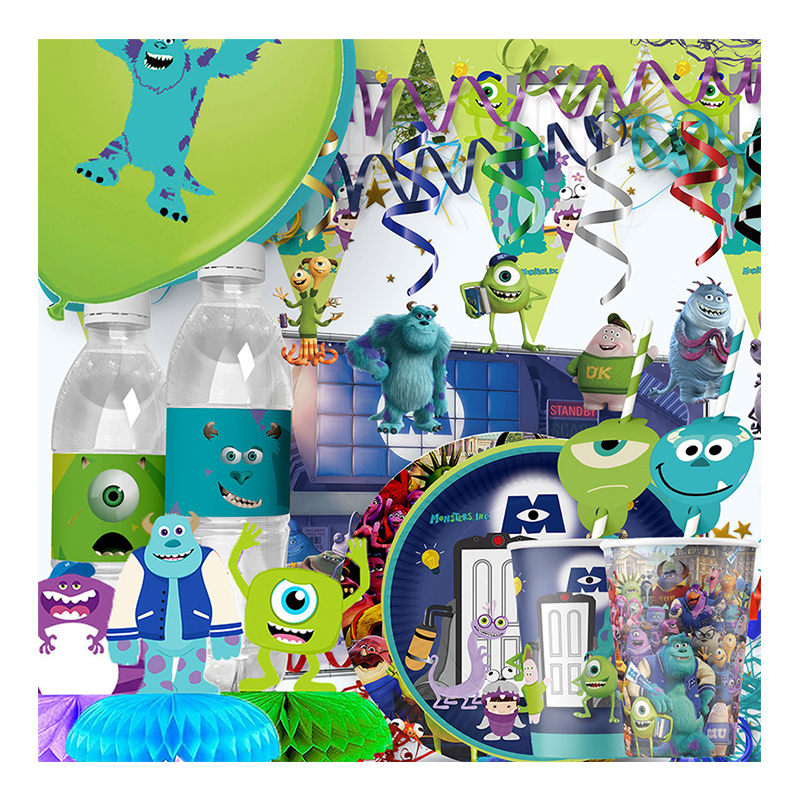 Toys Background For Kids - Monsters Inc University Birthday Party Decoration
