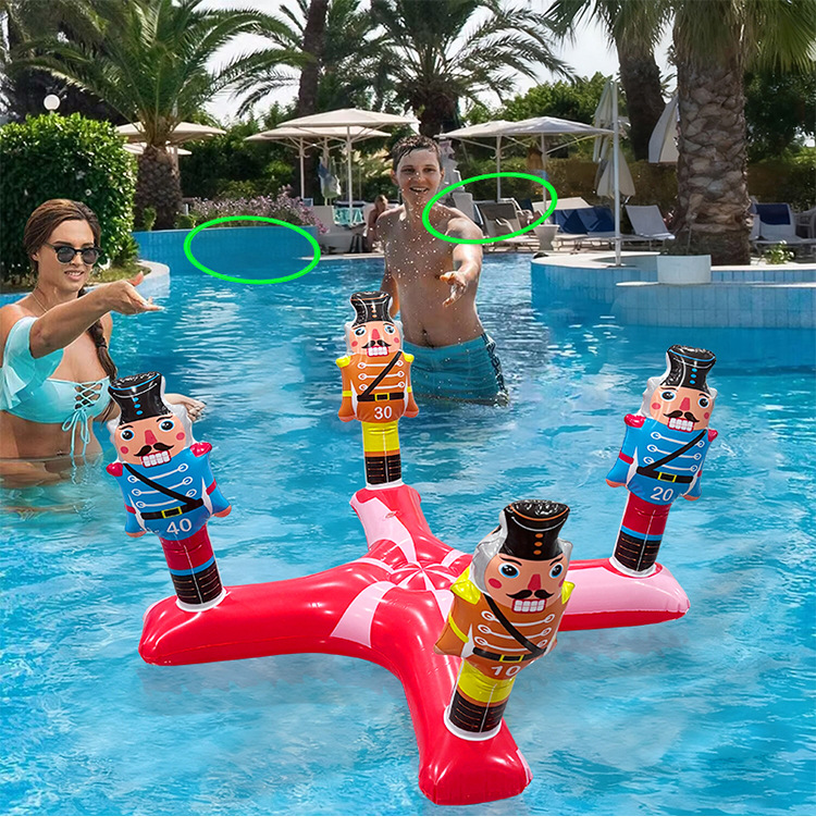Kids Toys Entertainer - Kids Cartoon Inflatable Ring Toss Thickened