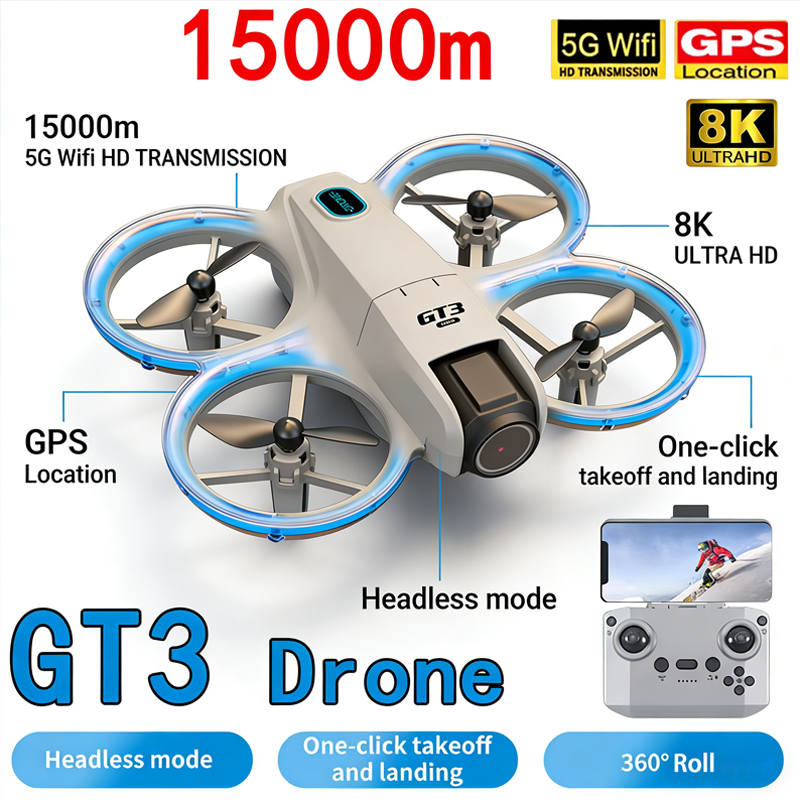 New GT3 MAX Drone 8K HD Aerial - Kids Toys Drone recension och pris