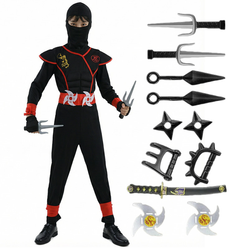 Black and Blue Ninja Costume f - Kids Toys Movie recension och pris
