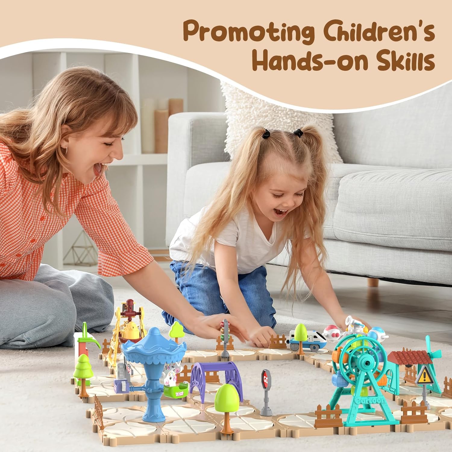 DIY Puzzle Track Car Set Assem - Toy Train Track Set recension och pris