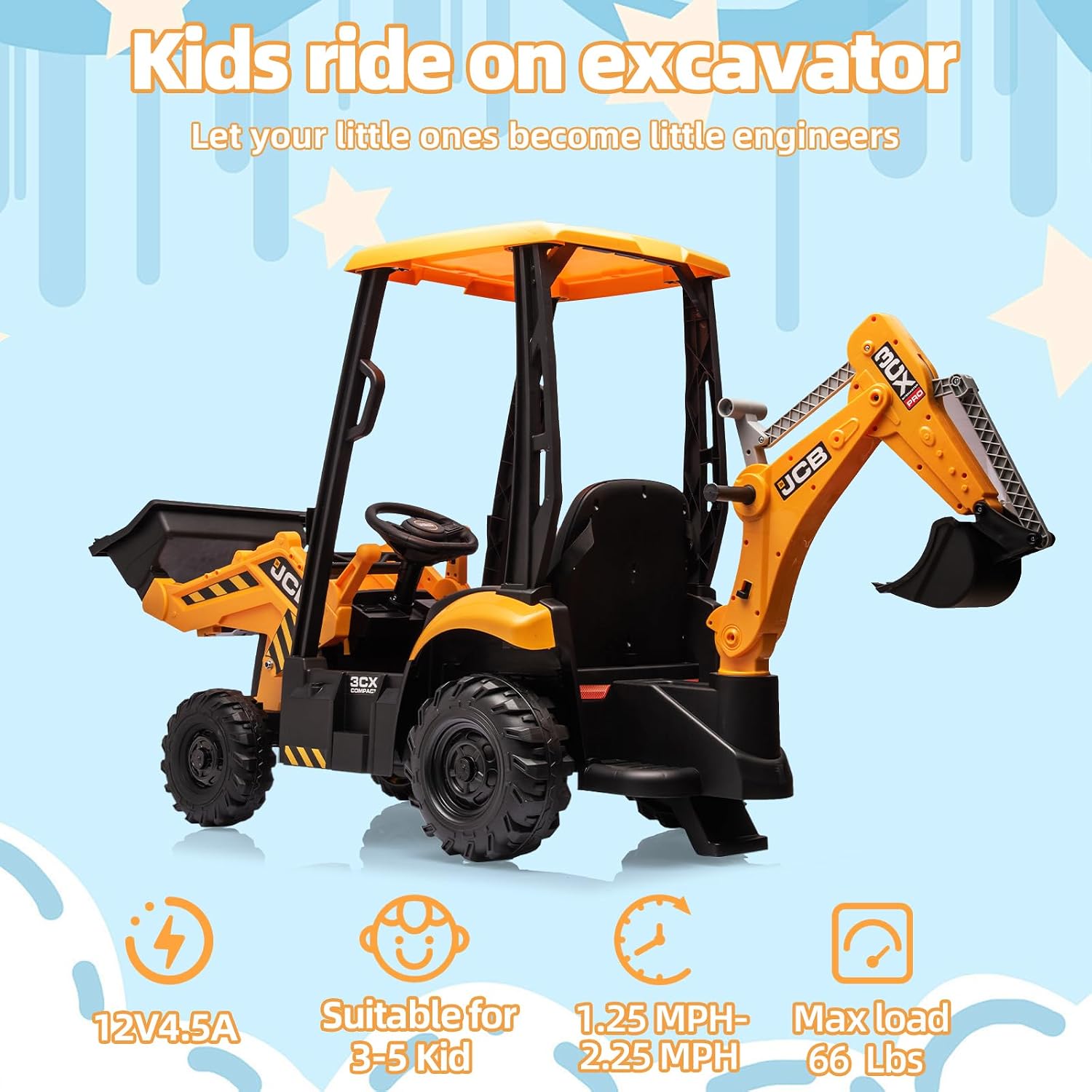 Officially Licensed JCB 12V Ri - Kids Toys Jcb recension och pris