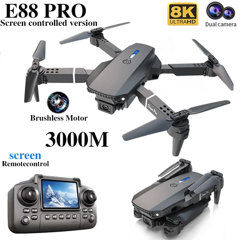 Professional E88 PRO Drone wit - Kids Toys Drone recension och pris