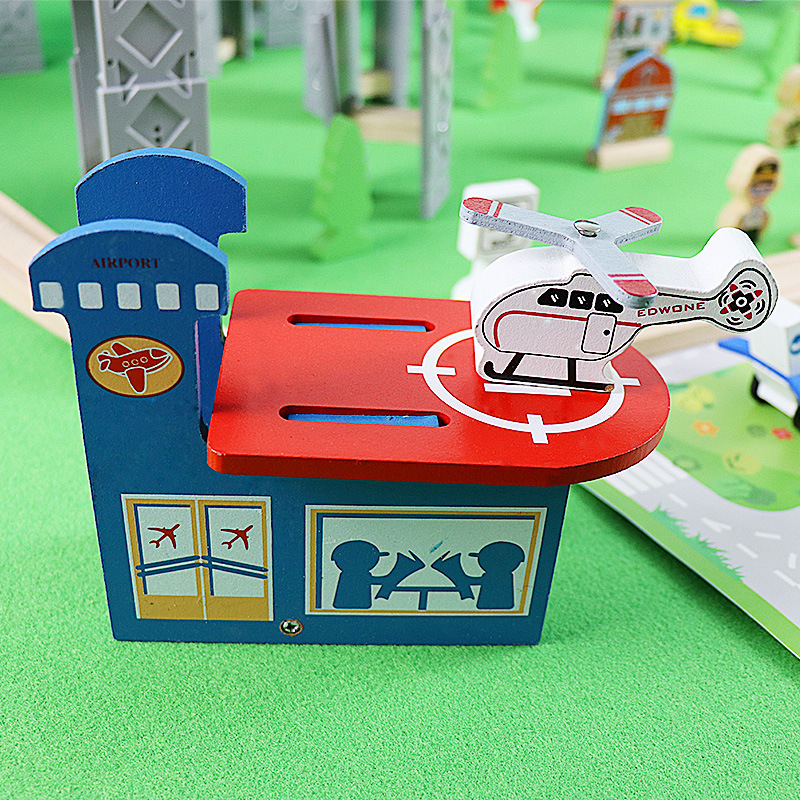 Wooden Train Track Spiral Viad - Toy Train Track Set recension och pris