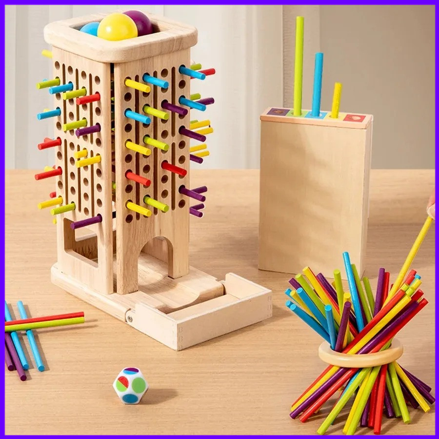 Montessori Wooden Stick Tower  - Kids Toys Entertainer recension och pris
