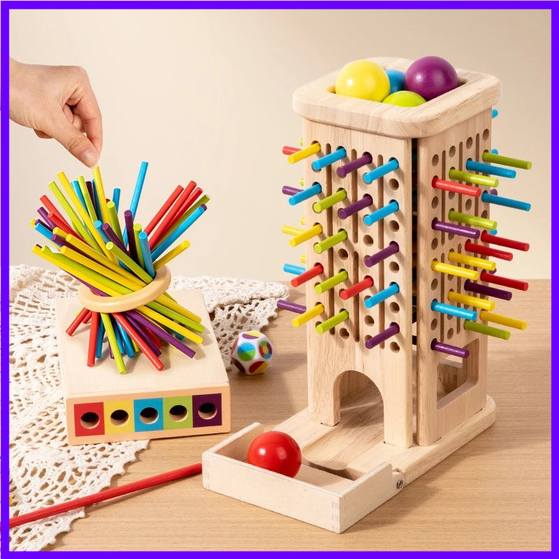Montessori Wooden Stick Tower  - Kids Toys Entertainer recension och pris