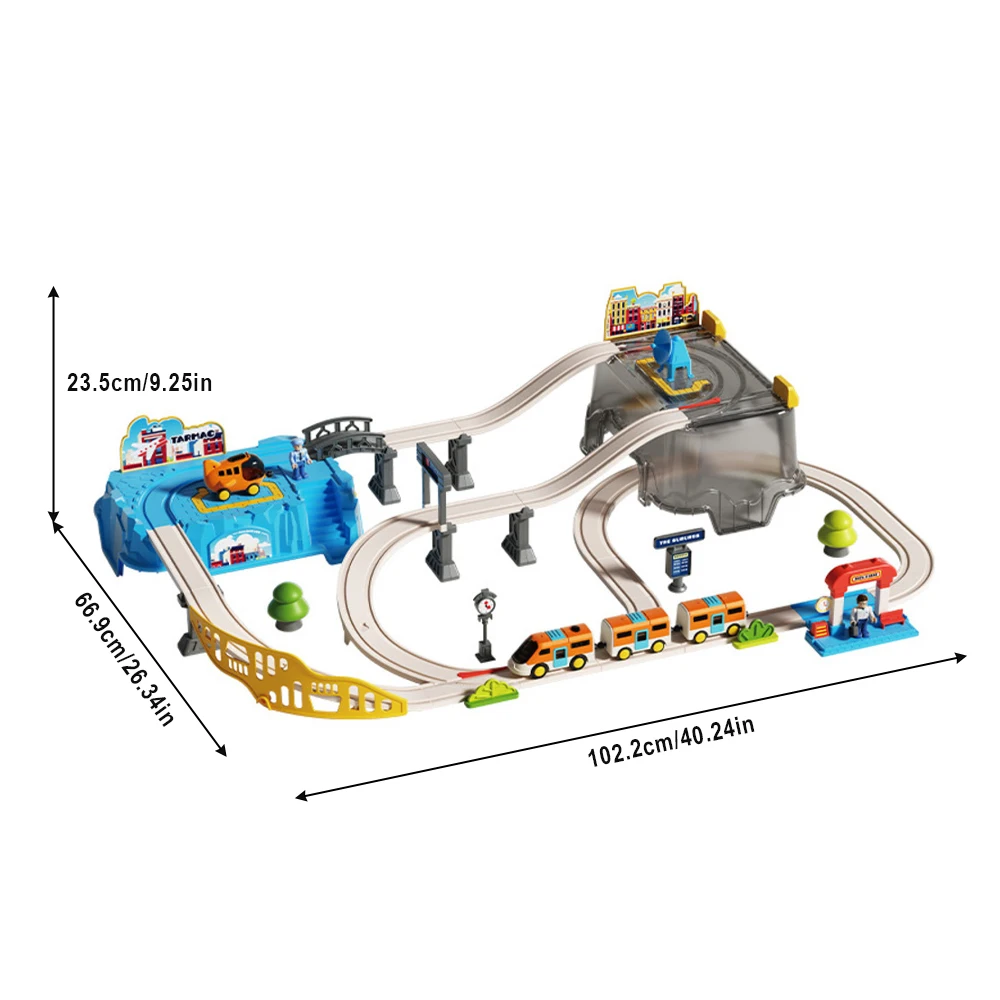 Airport Themed Train Track Toy - Toy Train Track Set recension och pris