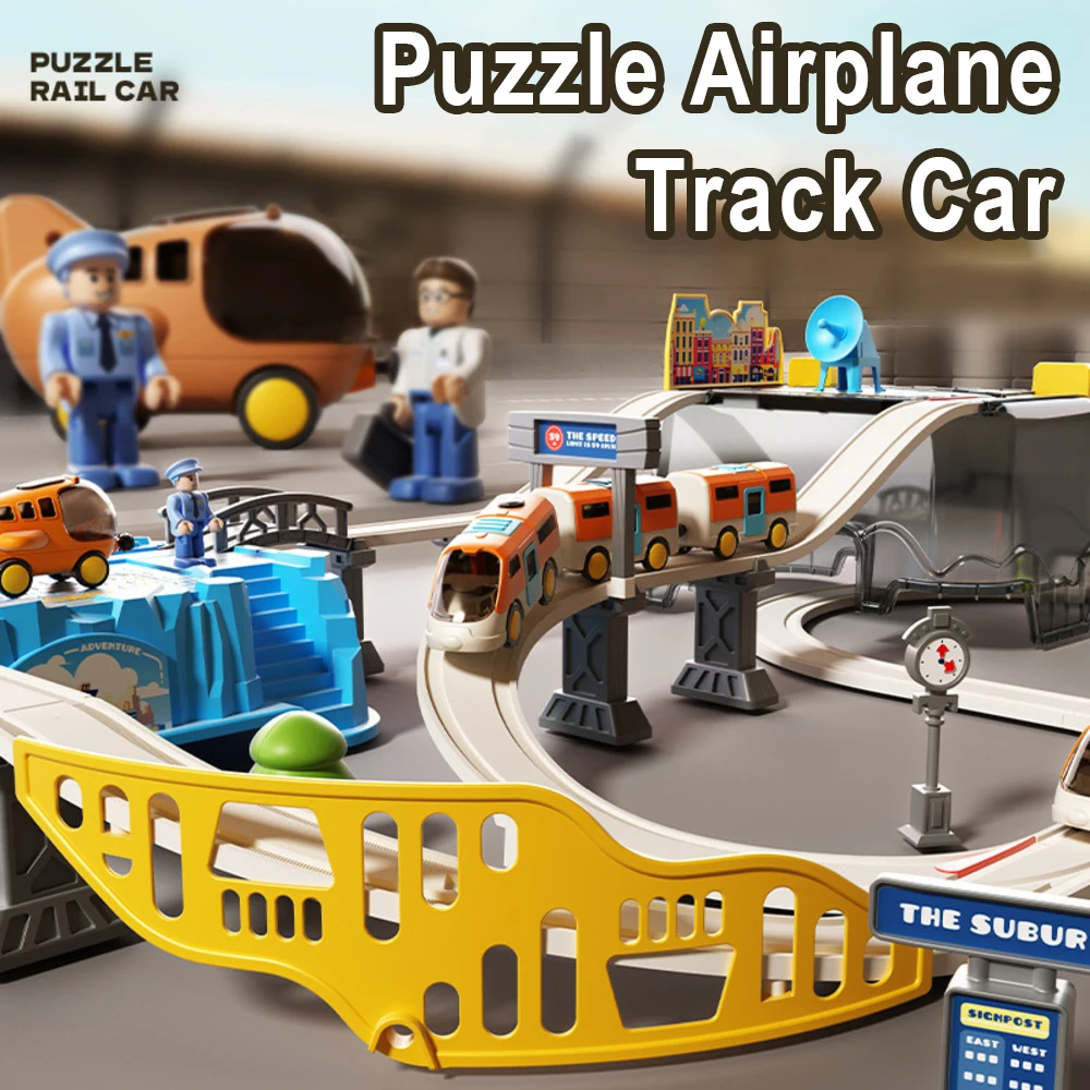 Airport Themed Train Track Toy - Toy Train Track Set recension och pris