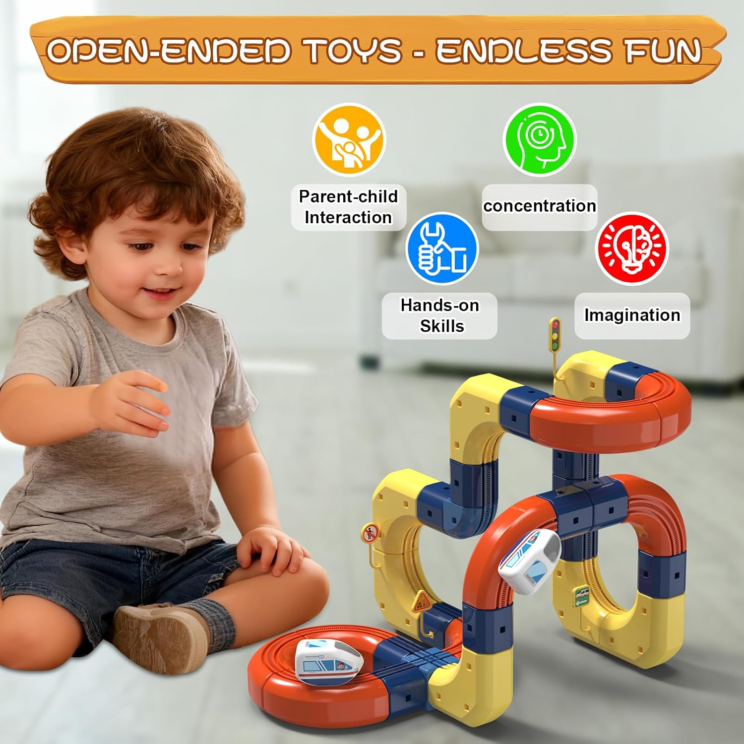 3D Magic Flexible Race Tracks  - Toy Train Track Set recension och pris