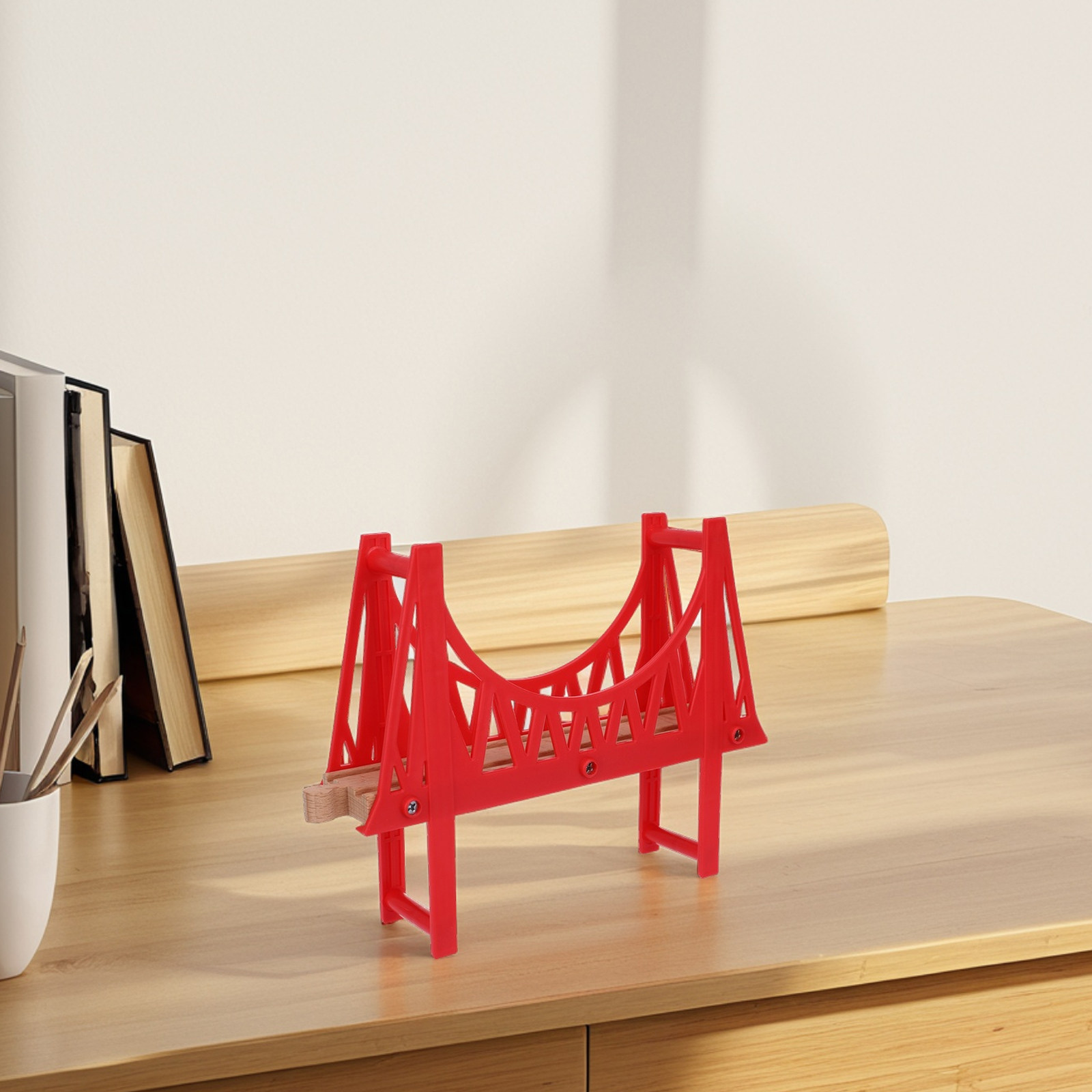 Wooden Train Track Bridge Deta - Toy Train Track Set recension och pris