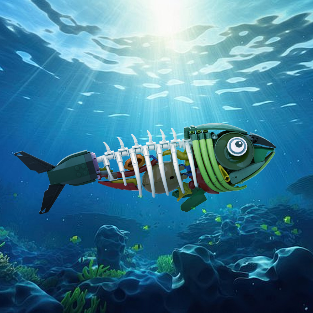 MOC Zombie Fish Model Building - Kids Zombie Toys recension och pris
