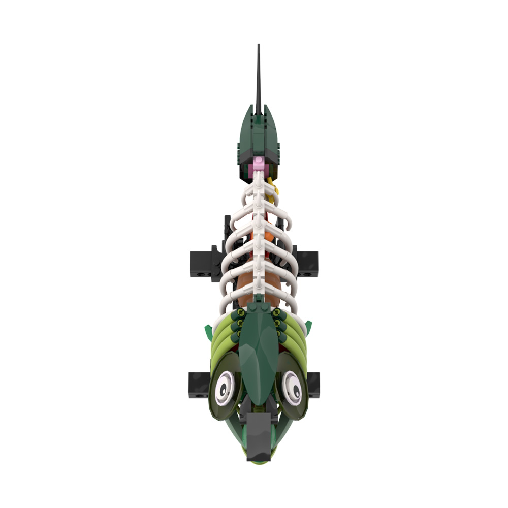 MOC Zombie Fish Model Building - Kids Zombie Toys recension och pris