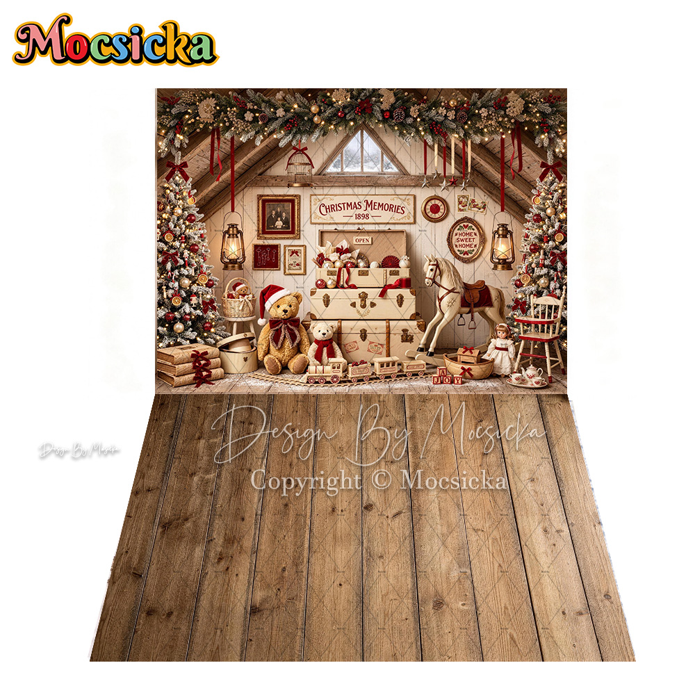 Mocsicka White Christmas Room  - Toys Background For Kids recension och pris