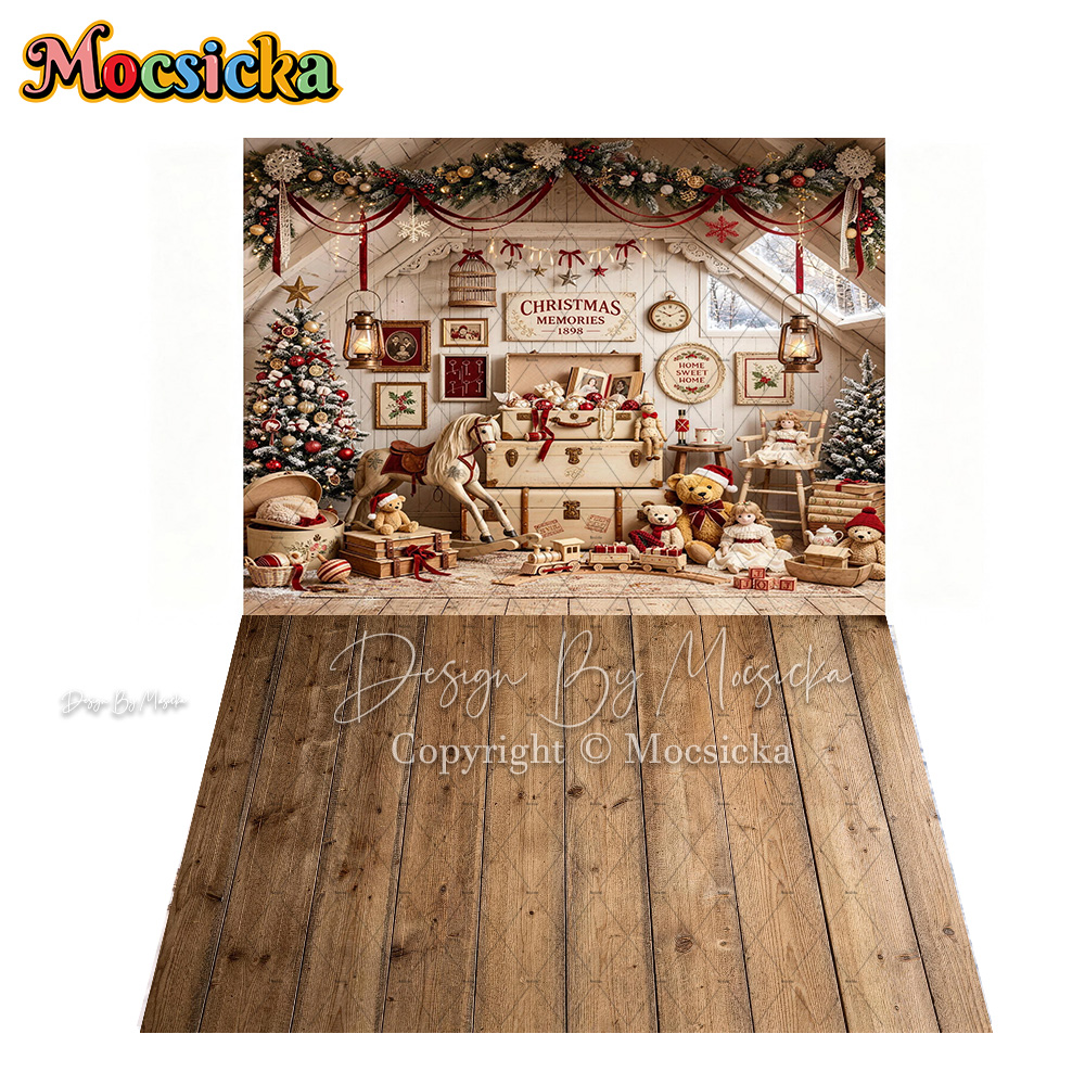Mocsicka White Christmas Room  - Toys Background For Kids recension och pris