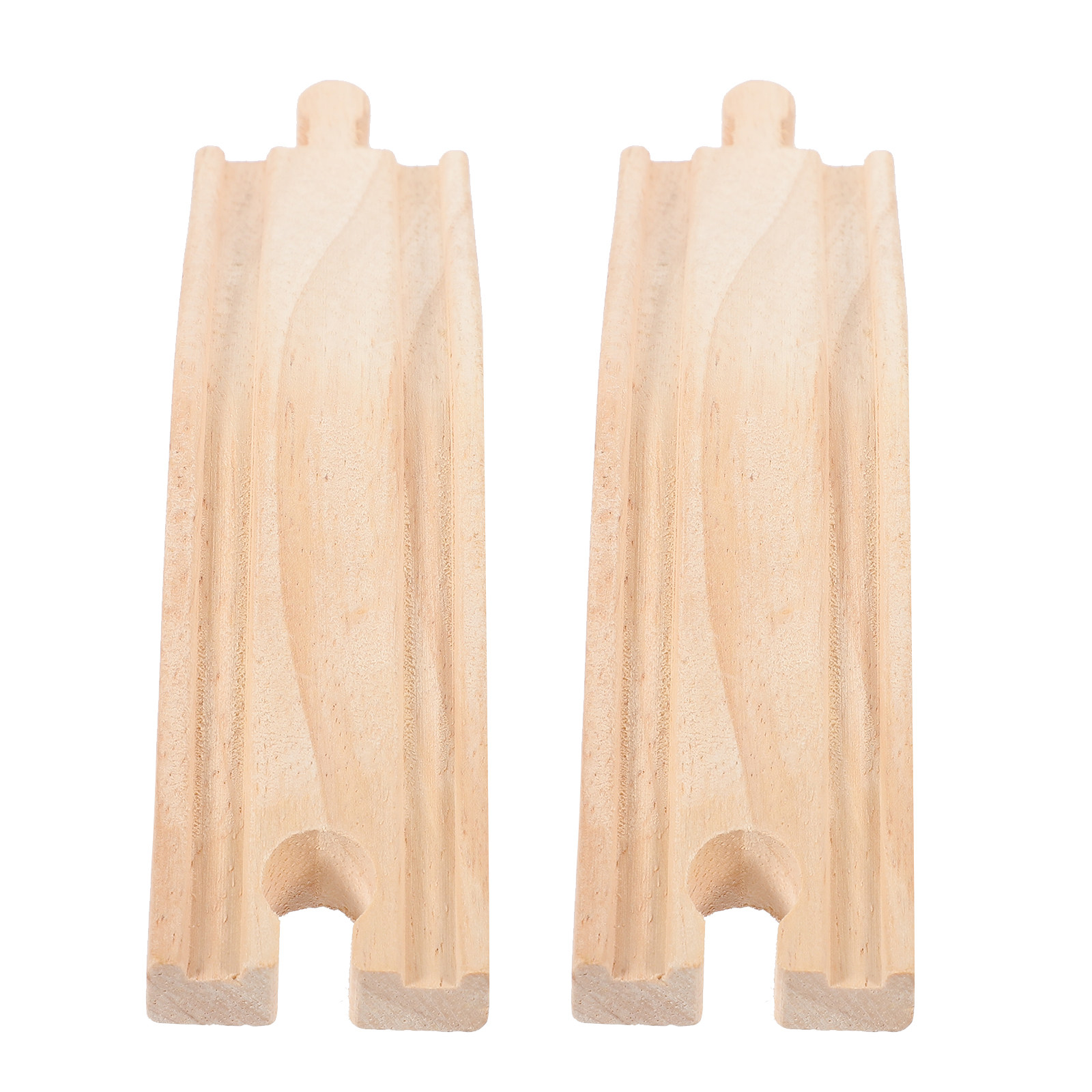 2Pcs Wooden Train Track Slopes - Toy Train Track Set recension och pris